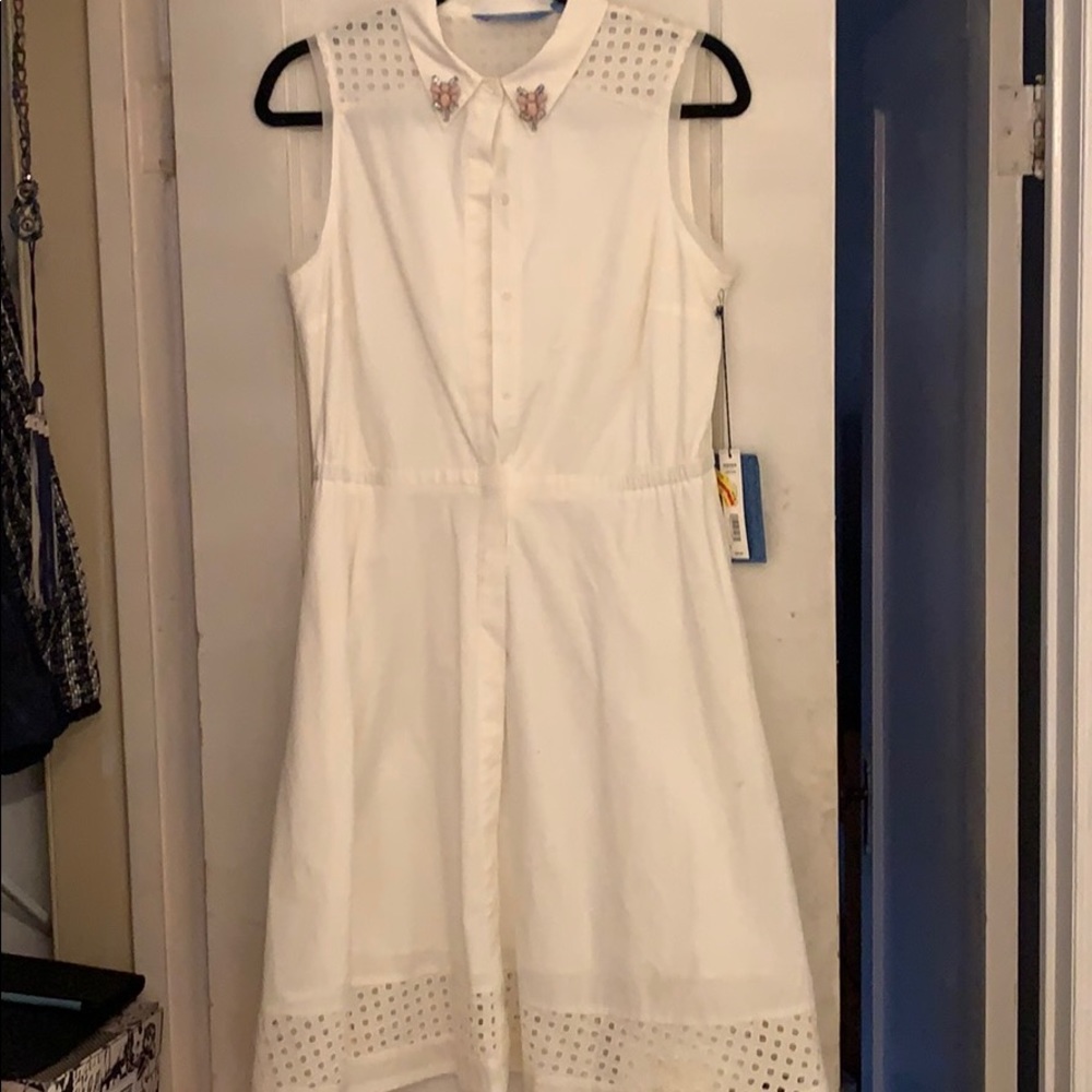 All white Vera Wang dress